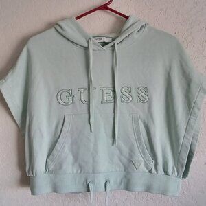 GUESS SHORT SLEEVE HOODED SWEATSHIRT